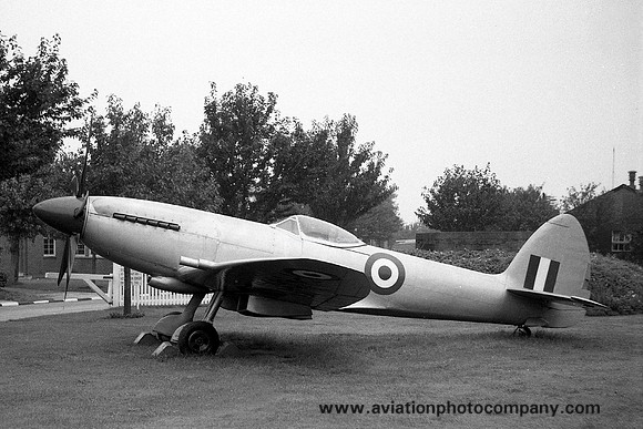 RAF Supermarine Spitfire F.22 PK664 displayed at RAF Waterbeach (1957)