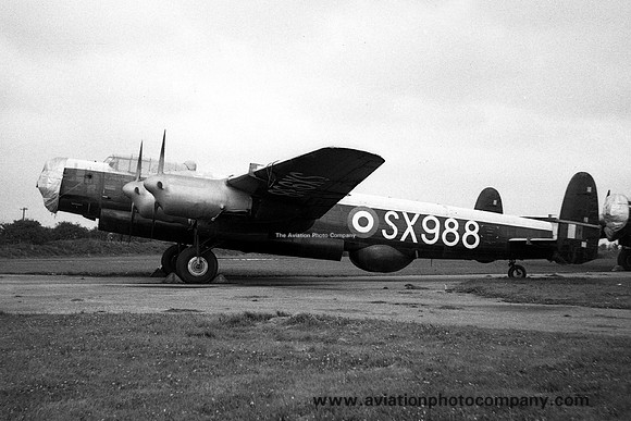RAF Avro Lincoln B.2 SX988 at RAF Wroughton (1957)