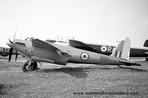 RAF De Havilland Mosquito T.3 RR316 at RAF Wroughton (1957)