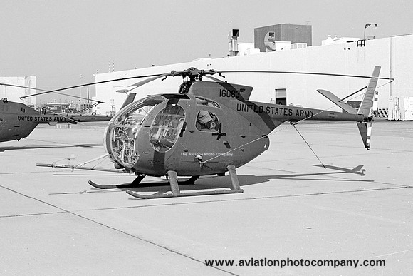 US Army Hughes OH-6A Cayuse 66-16063 at Edwards AFB (1973)