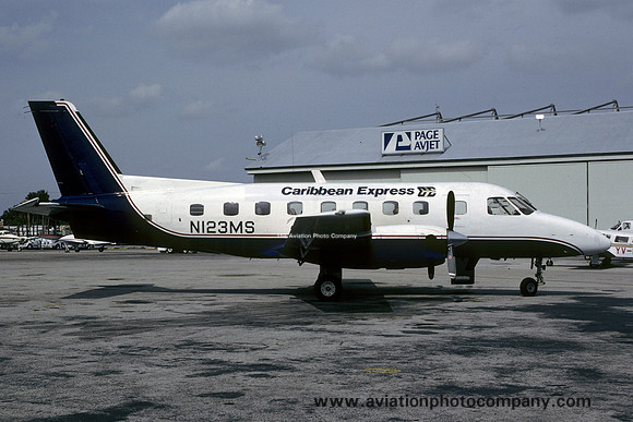 Caribbean Express Embraer 110P2 Bandeirante N123MS (1987)