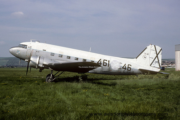 Ex Spanish Air Force Douglas C-47B-25-DK G-BHUD/T.3-46 (1980)