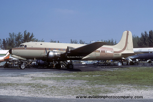 Douglas R5D-5 Skymaster N48216 stored at Miami (1980)