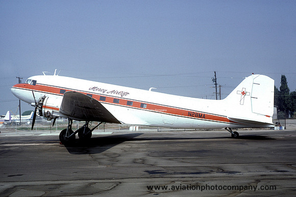 Mercy Airlift Douglas DC-3A N28MA (1980)