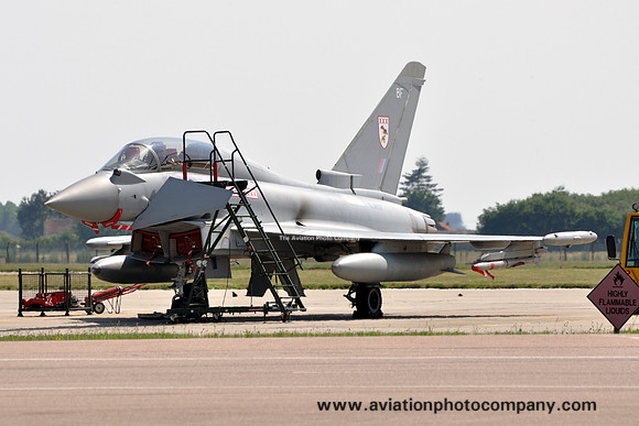 RAF 29 Squadron BAE Typhoon T.3 ZJ807/BF at RAF Coningsby (2012)