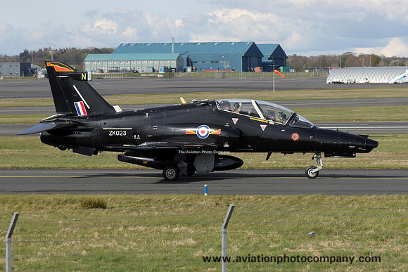 RAF 4 Squadron BAE Hawk T.2 ZK023/N at Prestwick (2025)