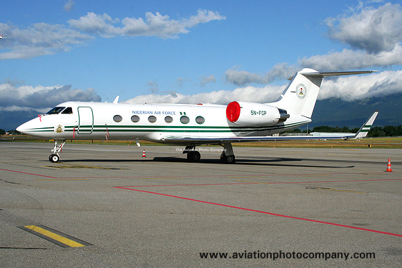 Nigerian Air Force Gulfstream IV 5N-FGP at Geneva (2009)