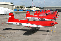 Swiss Air Force Pilatus PC-7 A-923 at RIAT Fairford (2009)