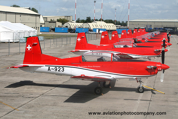 Swiss Air Force Pilatus PC-7 A-923 at RIAT Fairford (2009)
