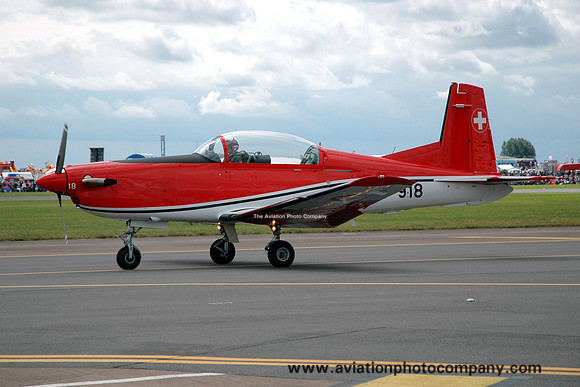 Swiss Air Force Pilatus PC-7 A-918 at RIAT Fairford (2009)