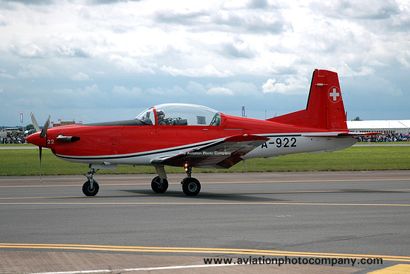 Swiss Air Force Pilatus PC-7 A-922 at RIAT Fairford (2009)