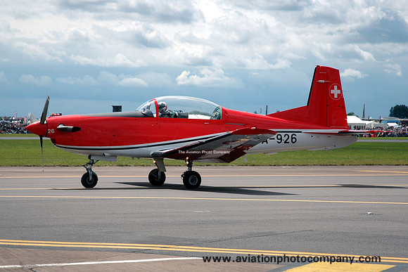 Swiss Air Force Pilatus PC-7 A-926 at RIAT Fairford (2009)