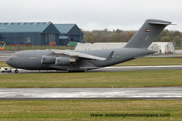 UAE Air Force McDonnell Douglas C-17A Globemaster 1230 at Prestwick (2025)