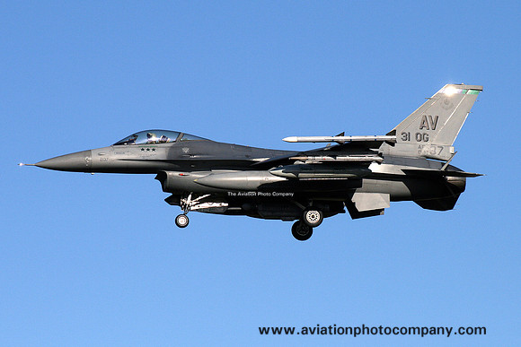 USAF 31 FW GD F-16C Fighting Falcon 89-2137/AV at Kleine Brogel (2012)