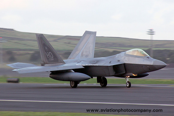 USAF 49 FW Lockheed F-22A Raptor 05-4084/HO at Lajes (2012)