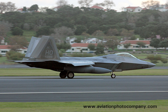 USAF 49 FW Lockheed F-22A Raptor 05-4089/HO at Lajes (2012)