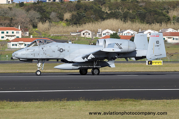 USAF Idaho ANG 190 FS Fairchild A-10C Thunderbolt 78-0707/ID at Lajes (2025)
