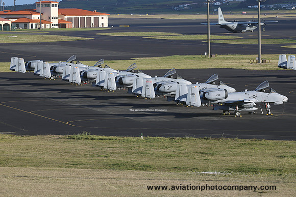 USAF Fairchild A-10C Thunderbolts at Lajes (2025)