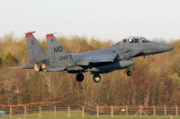 USAF 366 FW 391 FS McDonnell Douglas F-15E Strike Eagle 90-0249/MO at Prestwick (2025)