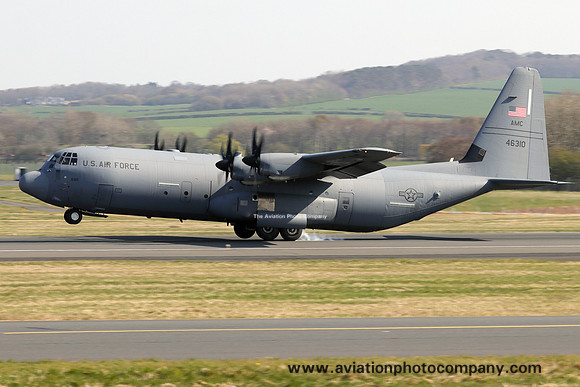 USAF Lockheed C-130J-30 Hercules 07-46310 at Prestwick (2025)