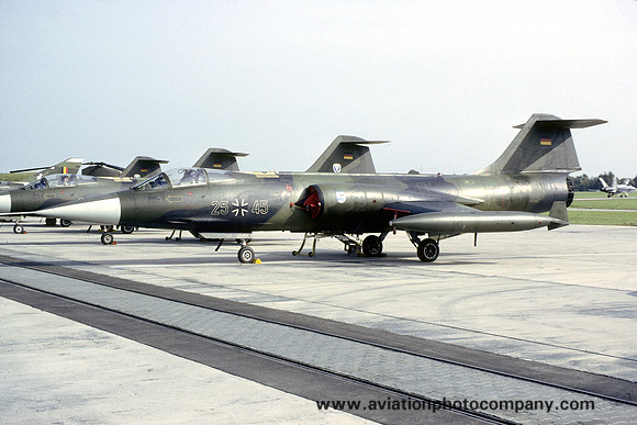 German Air Force Lockheed F-104G Starfighter 25+45 (1987)
