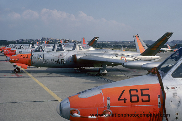 French Air Force GI312 Fouga CM.170 Magister 458/312-AR (1987)