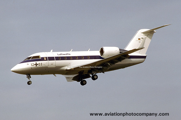 German Air Force FBSS Canadair CL-601 Challenger 12+03 (1987)