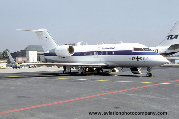 German Air Force FBSS Canadair CL-601 Challenger 12+07 (1987)