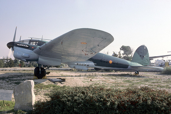 Spanish Air Force CASA 211H T.8B-97/462-04 displayed at Cuatro Vientos (1987)