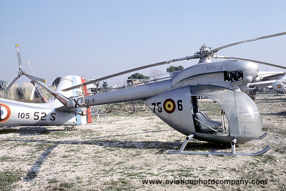 Spanish Air Force Aerotecnica AC-12 Pepo Z.2-6/75-6 displayed at Cuatro Vientos (1987)