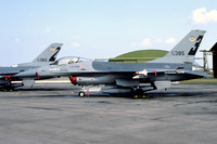 USAF 388 TFW GD F-16A Fighting Falcon 79-0385/3 at RAF Lossiemouth (1981)