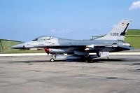 USAF 388 TFW GD F-16A Fighting Falcon 79-0359/1 at RAF Lossiemouth (1981)