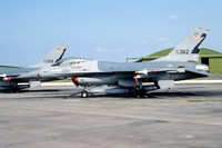 USAF 388 TFW GD F-16A Fighting Falcon 79-0362/2 at RAF Lossiemouth (1981)