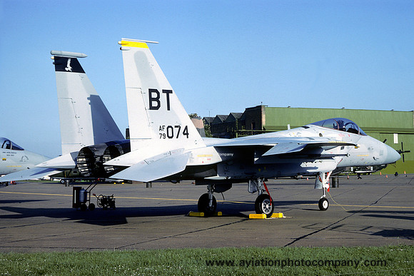 USAF 36 TFW 53 TFS McDonnell Douglas F-15C Eagle 79-0074/BT at RAF Mildenhall (1981)