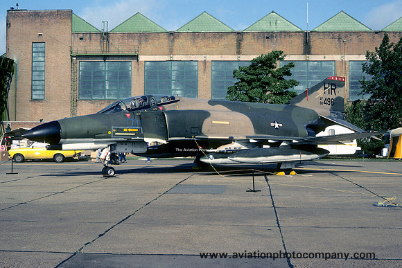 USAF 50 TFW 496 TFS McDonnell F-4E Phantom 68-0496/HR at RAF Mildenhall (1981)