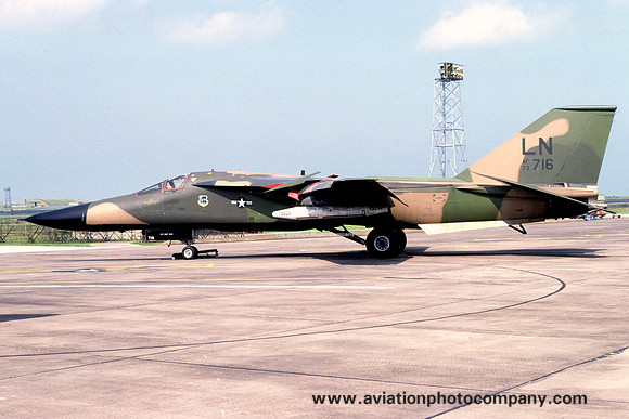 USAF 48 TFW GD F-111F Aardvark 73-0716/LN at RAF Lossiemouth (1981)