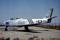USAF North American F-86A Sabre 49-1318 at Chino (1981)
