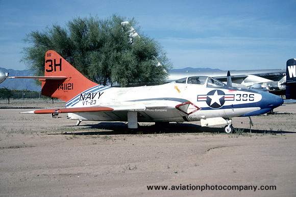 US Navy VT-23 Grumman TAF-9J 141221/3H-386 displayed at the Pima County Museum (1980)