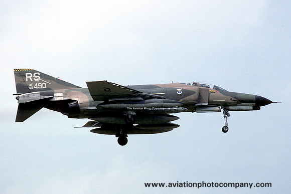USAF 86 TFW 526 TFS McDonnell F-4E Phantom 68-0490/RS (1980)