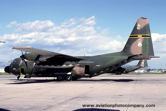 USAF California ANG 115 TAS Lockheed C-130E Hercules 62-1799 (1981)