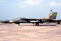 USAF 48 TFW 494 TFS GD F-111F Aardvark 72-1443/LN at RAF Lossiemouth (1981)