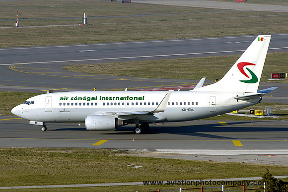 Air Senegal International (leased from Royal Air Maroc) Boeing 737-7B6(WL) CN-RNL (2008)