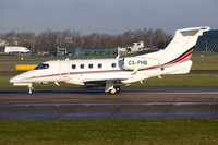 NetJets Transportes Aereos Embraer Phenom 300 CS-PHB at Manchester (2025)