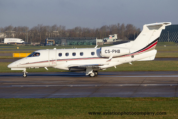 NetJets Transportes Aereos Embraer Phenom 300 CS-PHB at Manchester (2025)
