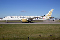 Gulf Air Boeing 787-9 A9C-FC at Manchester (2025)