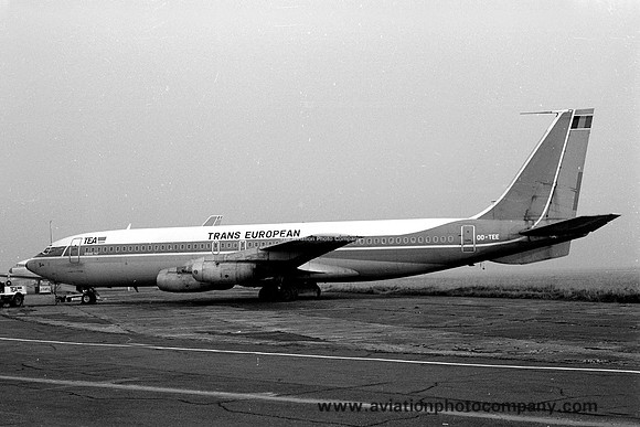 Trans European Boeing 707-300 OO-TEE (1974)