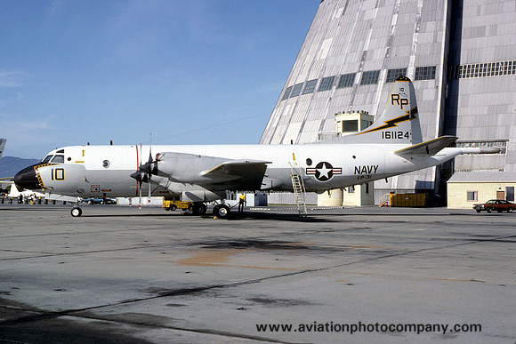 US Navy VP-31 Lockheed P-3C Orion 161124/RP-10 at Moffett Field (1981)