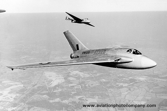 RAF De Havilland DH.108 Swallow VW120 Air to Air