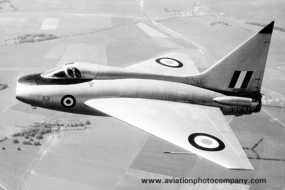 RAF Boulton Paul P.111 Experimental Jet VT935 Air to Air