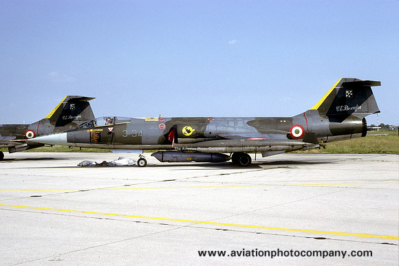 Italian Air Force 3 Stormo Lockheed F-104G Starfighter MM6599/3-34 (1986)